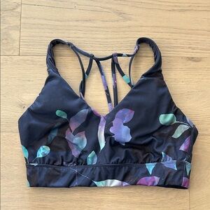 Floral Strappy sports bra top